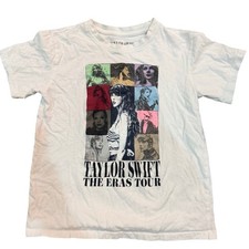 Taylor Swift T-Shirt White Eras Tour 2023 Graphic Kids Youth Medium