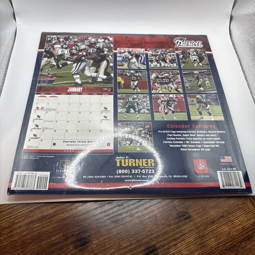 NFL New England Patriots 2005 Team Calendar (Original Packaging) Sealed - Picture 2 of 2