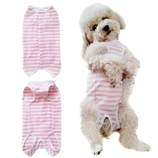 Paipeper Dog Recovery Suit Surgical Bodysuit for Puppy Small Dogs Post-Surgery S
