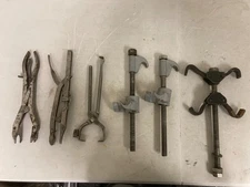 Lot of 6 Vintage Auto Specialty Tools – Pliers, Spring Compressor, Puller