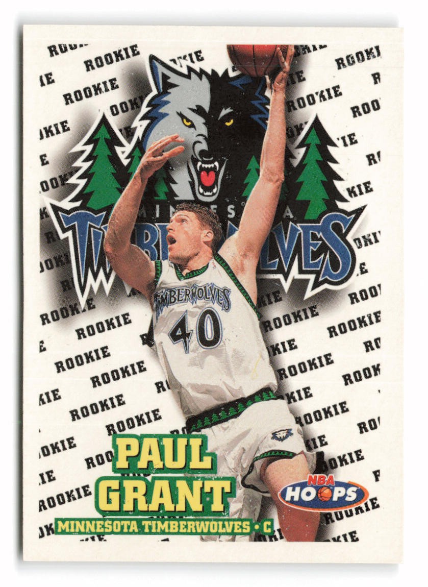 1997-98 Hoops #185 Paul Grant Rookie Minnesota Timberwolves RC