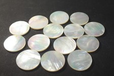 Lot 6 6mm To 20 20mm Top Natural Mother Of Pearl Flat Coin Round Loose Gemstone