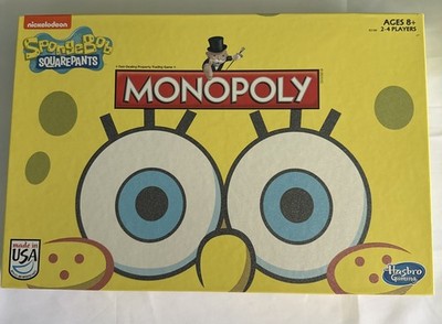 HASBRO NICKELODEON MONOPOLY , SPONGEBOB SQUAREPANTS EDITION 2014 , COMPLETE