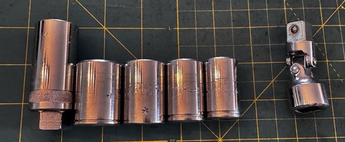 6 Lot Vintage Fleet 1/2" Drive Sockets (See Description) 🇺🇸 13/16, 11/16 More - Picture 2 of 2