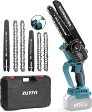 Mini Chainsaw Cordless 6 Inch & 8 Inch Brushless Handheld Chain Saw Wood Cutting