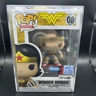 Funko Pop! Mystery DC Wonder Woman Metallic #08 LE 500 NYCC  2025 Shared Sticker