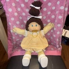 Vintage Cabbage Patch Kids Doll Jesmar HM4 Pacifier Brown Hair Green Eyes