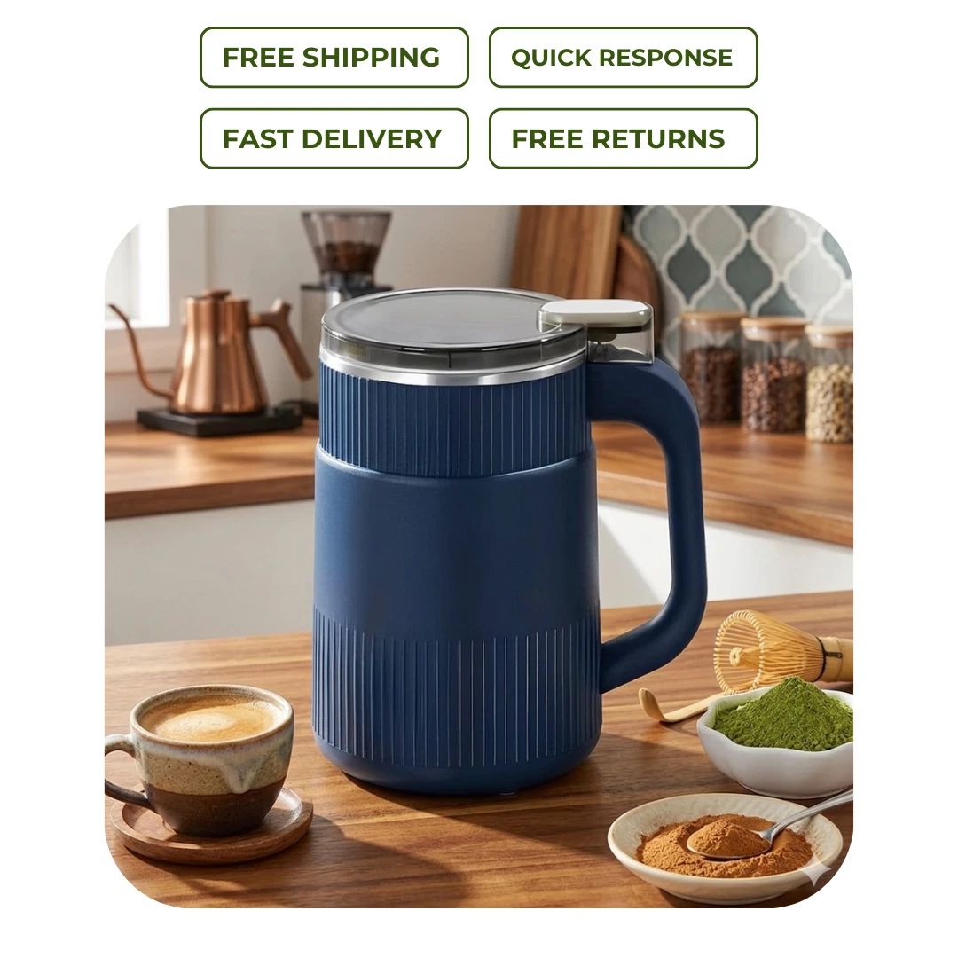 Electric Coffee Grinder Machine 150-300W Beans Spices Herbs Nuts One-Touch Blue