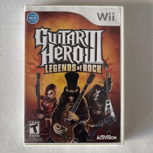 Guitar Hero III Legends of Rock Nintendo Wii Complete w/ Manual - 19
