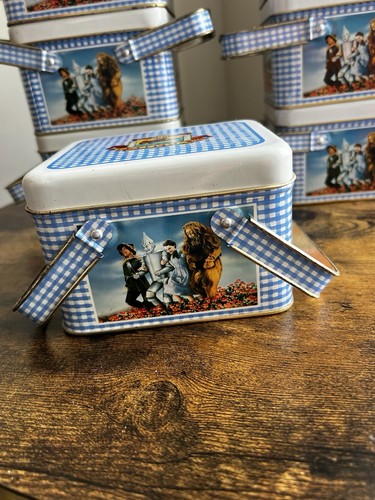 Vintage Walt Disney Co Wizard Of Oz Candy Tin Basket Lot Of 7 - Picture 4 of 12