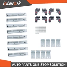 Labwork 4 Pair 12" Undermount Soft Close Drawer Slides Full Extension 100lbs