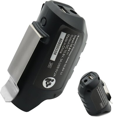 USB Charger Adapter for Bosch 10.8V 12V Li-ion Battery Power Connector BHB120 