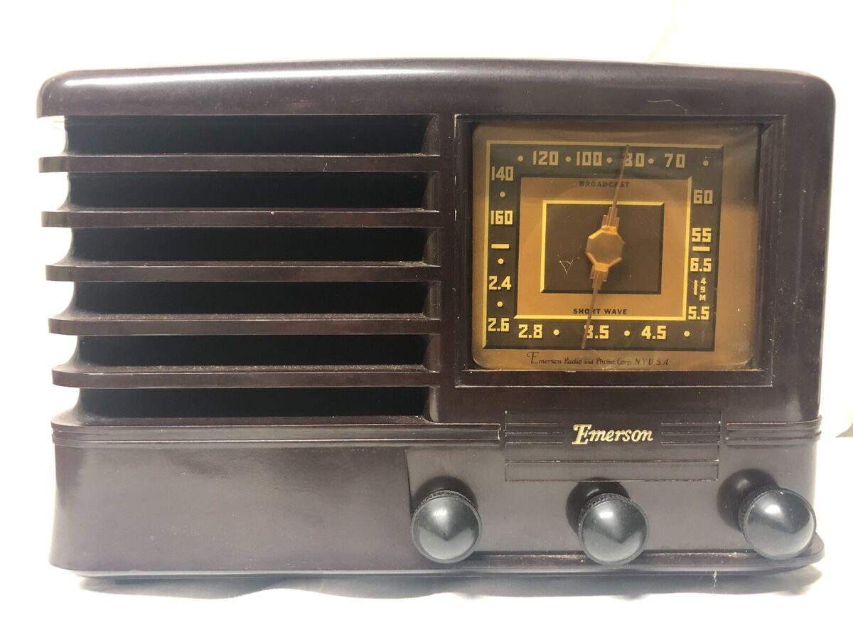 ANTIQUE Vintage RARE EMERSON MODEL CG268 TUBE RADIO | eBay ANTIQUE Vintage RARE EMERSON MODEL CG268 TUBE RADIO | eBay
