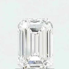 Lab Grown 2.21 Cts EMERALD Cut Certified CVD Diamond D Color VS2 Clarity