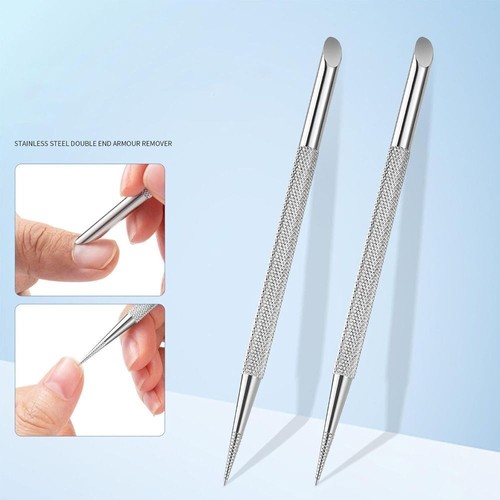 Stainless Steel Nail Cuticle Pusher Ended Manicure Nail Care Tool for Nail