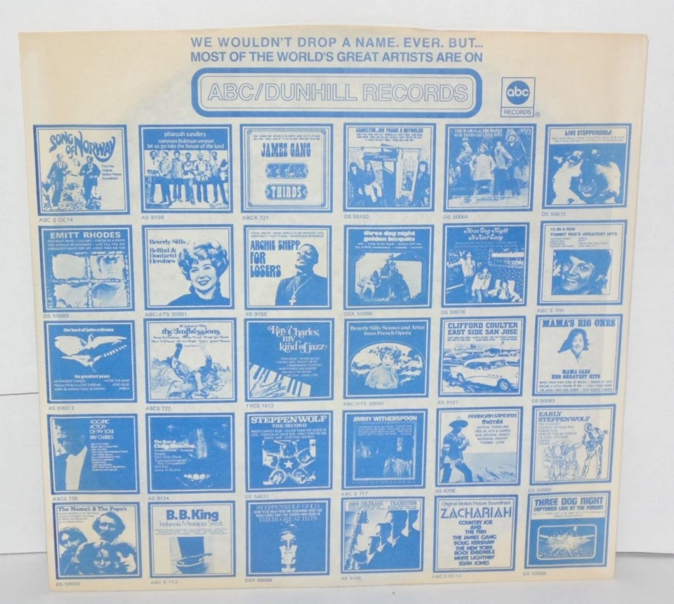 JIMMY RUSHING Sent For You Yesterday LP Plays Well 1973 Bluesway BLS 6057  - Image 4 of 4