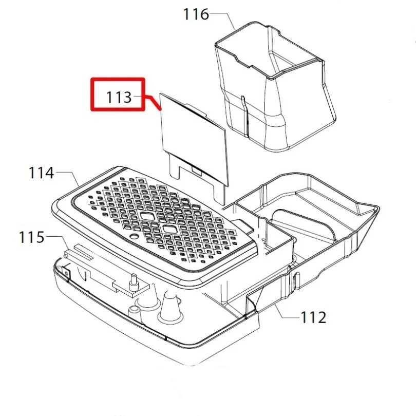 Cubierta de caja de volteo (marrón zinc) para Saeco | 421944092671 libre de impuestos Foto 3 de 3