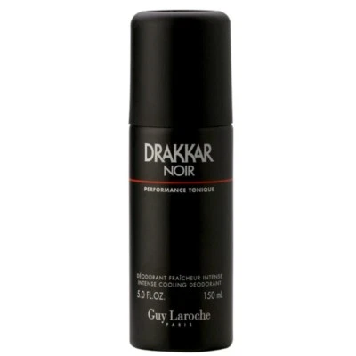 GUY LAROCHE DRAKKAR NOIR 150ML INTENSE COOLING DEODORANT SPRAY BRAND NEW
