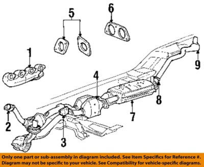 FORD OEM 98-01 Explorer Exhaust System Exhaust Components-Manifold