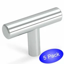 *5 Pack* Cosmas Cabinet Hardware Polished Chrome T-Knob - #305CH