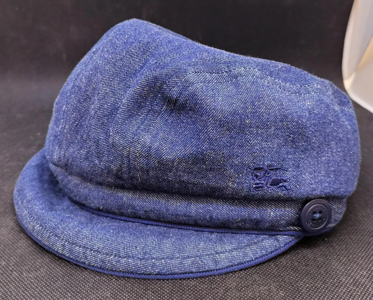 Burberry hat cheap blue