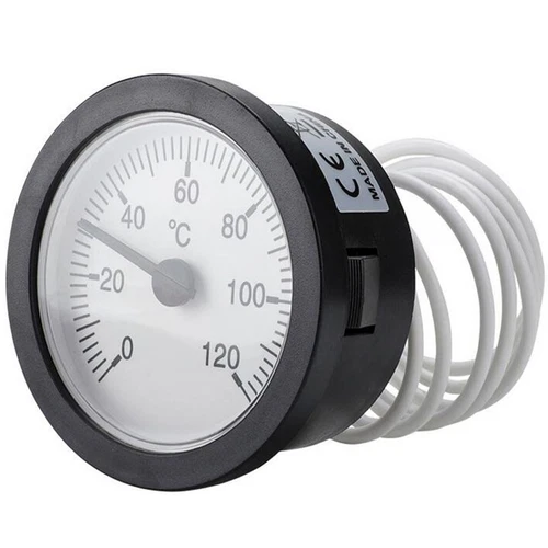 52 mm Zifferblatt Thermometer Kapillare Temperaturanzeige mit Sensor 0-120 ° DHL - Bild 5 von 15