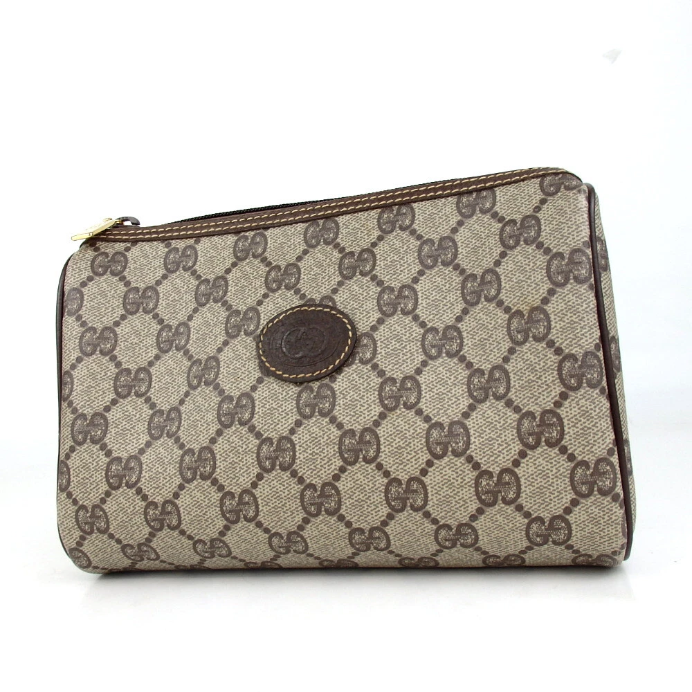 Authentique pochette GUCCI ancienne Gucci GG Supreme PVC/cuir [occasion]