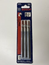 Bosch 3 Pc. 5-1/4 In. 10 Tpi Clean For Pvc T-Shank Jig Saw Blades