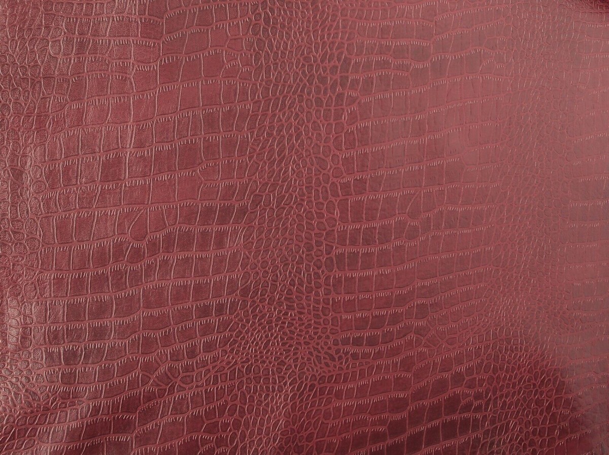 Crocodile Lamb skin leather Oxblood Color (100% Genuine Skin) | eBay