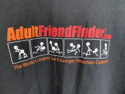 RARE VTG Adult Friend Finder AFF Swinger Hookup Online Dating Promo T ... pic