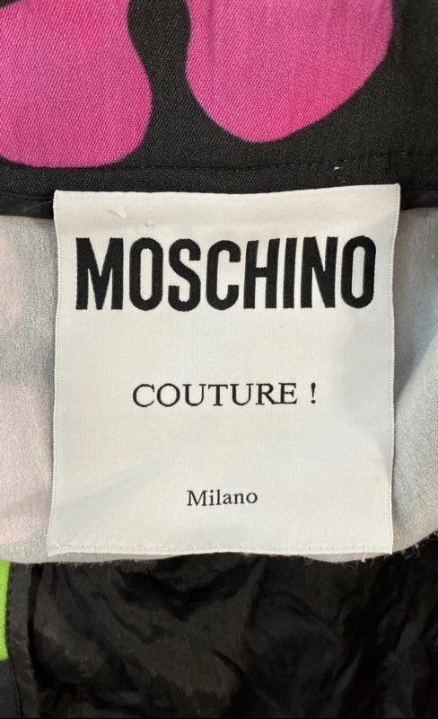 Pantalones Cortos Informales de Verano Moschino Para Mujer Multicolor Estampado Floral Talla 8 Foto 3 de 4