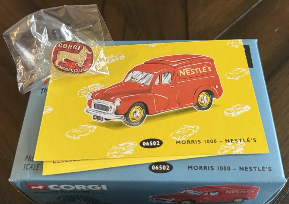 Corgi Golden Oldies Lim Ed Morris 1000 - Nestle's Die-Cast Scale Model Van NIB - Image 3 of 3