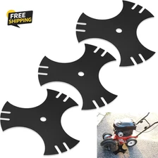3 Pcs Universal 9" X 9" (1/2 Inch Hole) Edger Blade, 3-Side Edger Star Blade