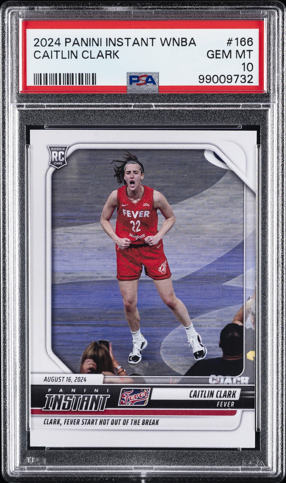 2024 PANINI INSTANT WNBA #166 CAITLIN CLARK PSA 10
