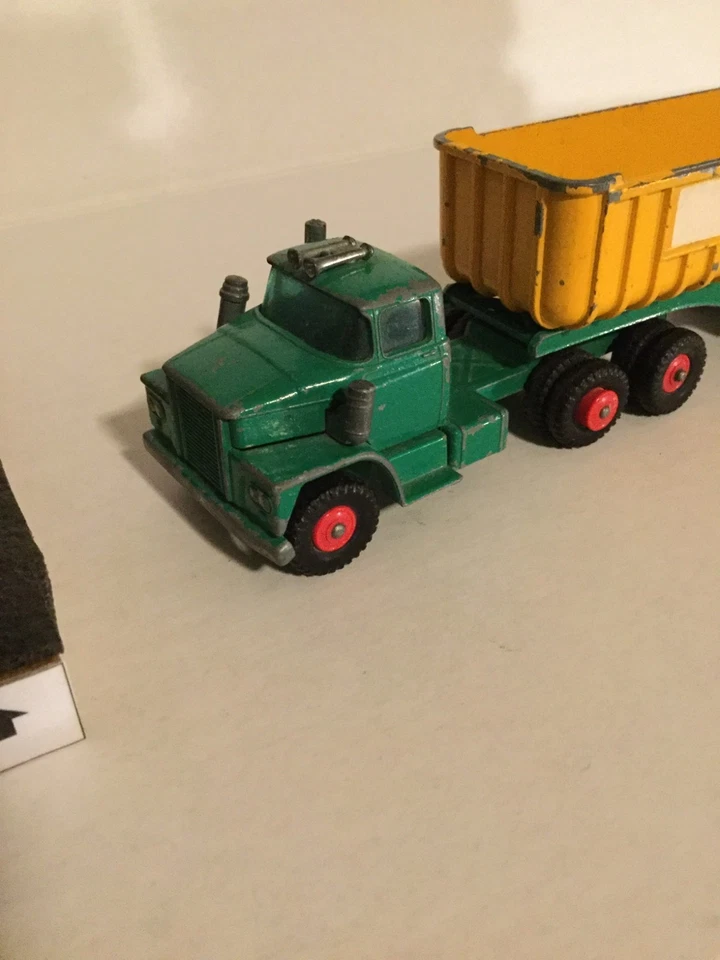 1968 Lesney Ma King Size K16A Dodge Tractor W Twin Tipper Trailer Train - Image 2 of 4