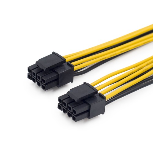 2 pz CPU 12V 8 pin femmina a doppio 8 pin (4+4) pin 12V maschio scheda madre 7207 - Foto 4 di 6
