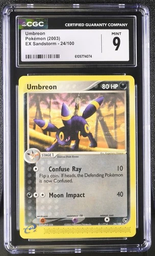 CGC 9 Umbreon 24/100 EX Sandstorm Pokemon 2003