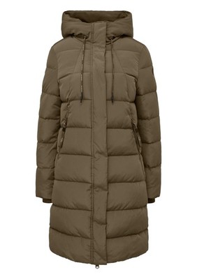 S.Oliver Mantel Mit Logo-Reißverschluss – Kapuze, Relaxed Fit, Rückenlänge Ca. 88 Cm (Gr. 36)