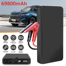 Mini Slim 69800mAh Car Jump Starter Booster Jumper Power Bank Battery Charger US