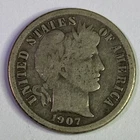 1907-O Barber Dime - Scarce  Very Fine  Semi-key  Better Date  No Reserve