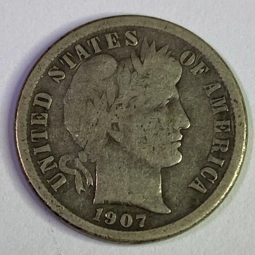 1907-O Barber Dime - Scarce  Very Fine  Semi-key  Better Date  No Reserve