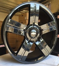 26 Inch Texas Gloss Black Ltz Chevy Wheels Rims Gmc Sierra Chevy Silverado New