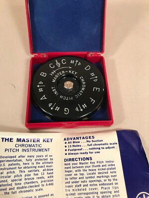 The Master Key Chromatic Pitch Instrument with Case & Manual | eBay