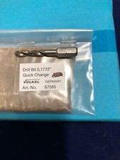 VOLKEL #67585 HSS 0.1772" SQUARE DRIVE QUICK CHANGE DRILL BIT GERMANY
