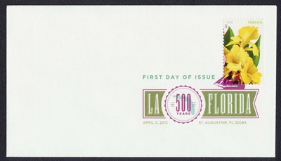 #4751 Yellow Cannas, Digital Color FDC **ANY 5=FREE SHIPPING**