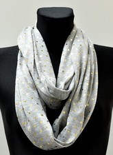 GLITZER  Jersey Tuch Loop Schal Halstuch Rundschal Schlauchschal Stern Sterne