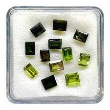 12 Pcs Natural Multi Tourmaline 4.6-5mm Baguette Cut Loose Untreated Gemstones