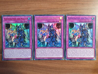 3x Yu-Gi-Oh! LDS3-DE099 Kombination der Magier Ultra Rare NM 1st Ed