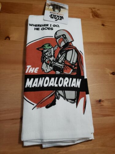 Star Wars The Mandalorian Kitchen Towels Drying Mat & Flexible Cutting Board NWT - Picture 3 of 8