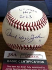 HOWARD JOHNSON 7 SIGNED AUTOGRAPHED OML BASEBALL 86 Mets WS Champs! Mets HOF JSA
